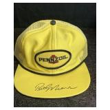 PENNZOIL BASEBALL CAP/HAT AUTOGRAPHED BY RICK
