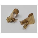 14k Gold Earrings Gold Nugget Style 2g