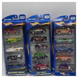 3 NOS 5 PACK HOTWHEELS CARS 2000 MATTEL