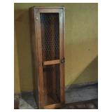 Country Chicken Wire Front Pine Cabinet