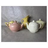 Vtg MCM Shawnee Pottery Yellow Diamond Pitcher +