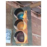 Vintage Full Size Traffic 3-Signal Light
