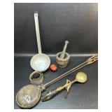 Antique Brass Ice Cream Scoop, Biscuit Cutters,