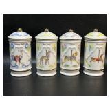 4 Lenox Spice Carousel Jars , Celery Salt , Bay
