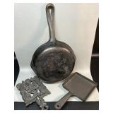 Wagnerï¿½s 1891 Cast Iron Skillet , 5x5 Square USA
