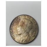 1 Peso 1953 Republic De Cuba Jose Marti Silver