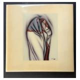 Native American Art Tile Vintage Robert Redbird