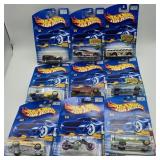 9- NOS EARLY 2000-2001 HOTWHEELS