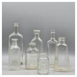 7 OLD MEDICINE BOTTLES