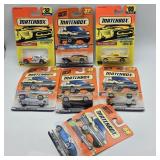 7- NOS MATCHBOX CARS SUPER FAST & MATTELS WHEEKS