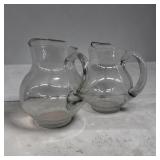 Pair of 2 Quart Glass Pitchers