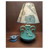 Vintage Table Lamp Roseville 251 Candle Holder