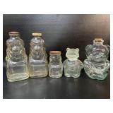 Vintage Figural Jars, Grapette Clown, HA Pig & 2