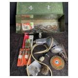 VINTAGE SHOPMATE ELECTRIC DRILL & METAL TOOL BOX