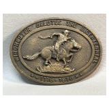 Winchester Bicentennial Belt Buckle Cowboy -