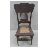 Antique Press Back Chair with Barley Twist