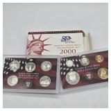 2000 SILVER US MINT PROOF COIN SET