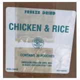 Case of Chicken & Rice Survival Food 20 Pouches.