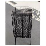 MCM RICHARD GALEF METAL MESH TELEPHONE STAND 22"