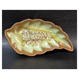 Frankoma Pottery Christmas Card 1955 Leaf the