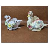 Vintage Swan Planters
