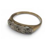 14k Gold & Diamond Ring White Gold Yellow Gold