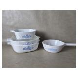 Blue Cornflower CorningWare Skillet & Casserole