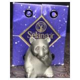 SELANGOR MINIATURE PEWTER PANDA BEAR IN BOX