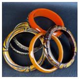 Trio of Tested Bakelite Bracelets w/ Modern