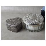 Silver Plated Trinket & Powder Box