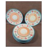 7 Gibson Designs Floral Terrace Dinner Plates