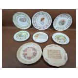 Antique Calendar/Complimentary Plates, Some Chips