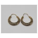 14k Gold Hoop Earrings 1.5g