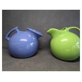 Mid Century Heavy Ceramic Ball Pitchers, Hall &