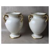 Pair of Hydria Empire Ivory Ware England Vases