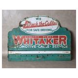 Vtg Whitaker Advertising Metal Display Rack
