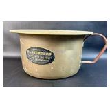 VTG Central Pacific Railroad Brass Chamber Pot/