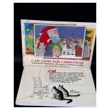 Cat Christmas Card Book & Cat Funnies