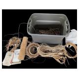 Box Lot - Tote of ChairCaning Supplies