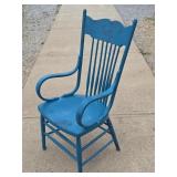 Vintage Bentwood Arm Chair in Blue