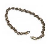 14k Gold Bracelet Needs Clasp 4.7g White & Yellow