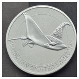 1.5 OZ FINE SILVER AUSTRALIAN SPOTTED RAY $2 COIN