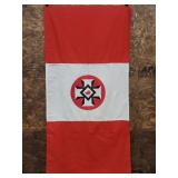 Vtg KKK Blood Drop Cross Flag / Banner Ku Klux