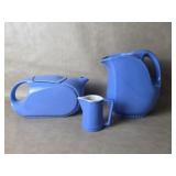 Vintage Hall China Westinghouse Blue Streamline