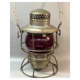 Adlake Kero Railroad Lantern Penn Central PC Logo
