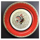 19'  Vintage 1950ï¿½s Rooster Tray Metal Some Signs