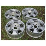 Set of Four Late Model 6-Lug GM Truck Wheels