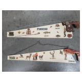 Vtg Cabin Decor Hunting Fishing Saws