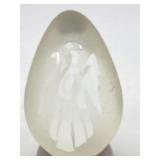 VINTAGE FABERGE ANNUAL EASTER EGG FROSTED ANGEL