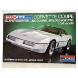 VTG Model Corvette Coupe Partially Done 1/24